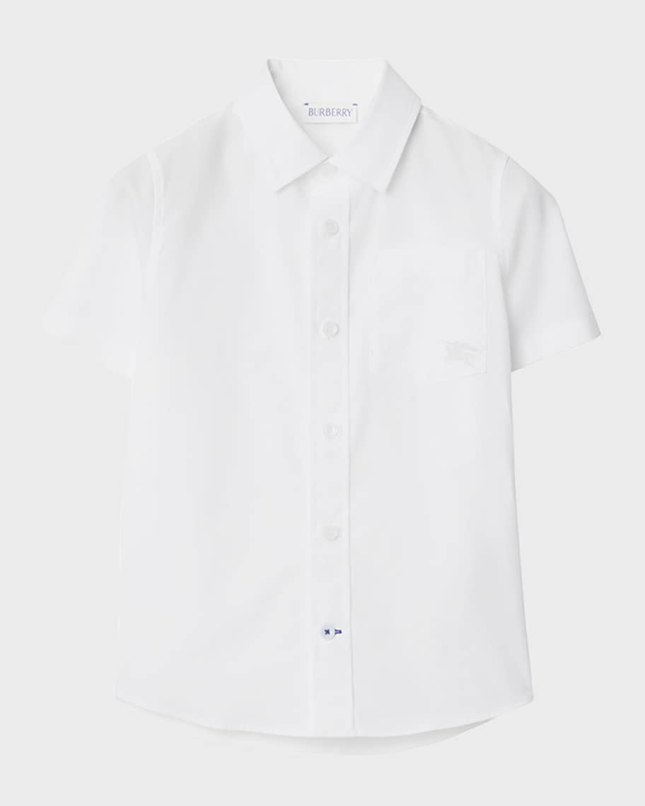 Burberry Boys Owen EKD Pocket Shirt in White