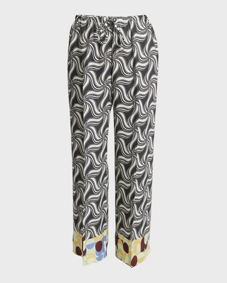 Puvis floral wide-leg pants