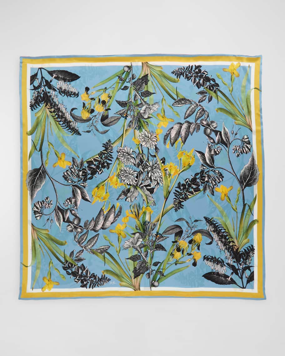 St. Piece Vita Double-Sided Multicolor Silk Scarf | Neiman Marcus