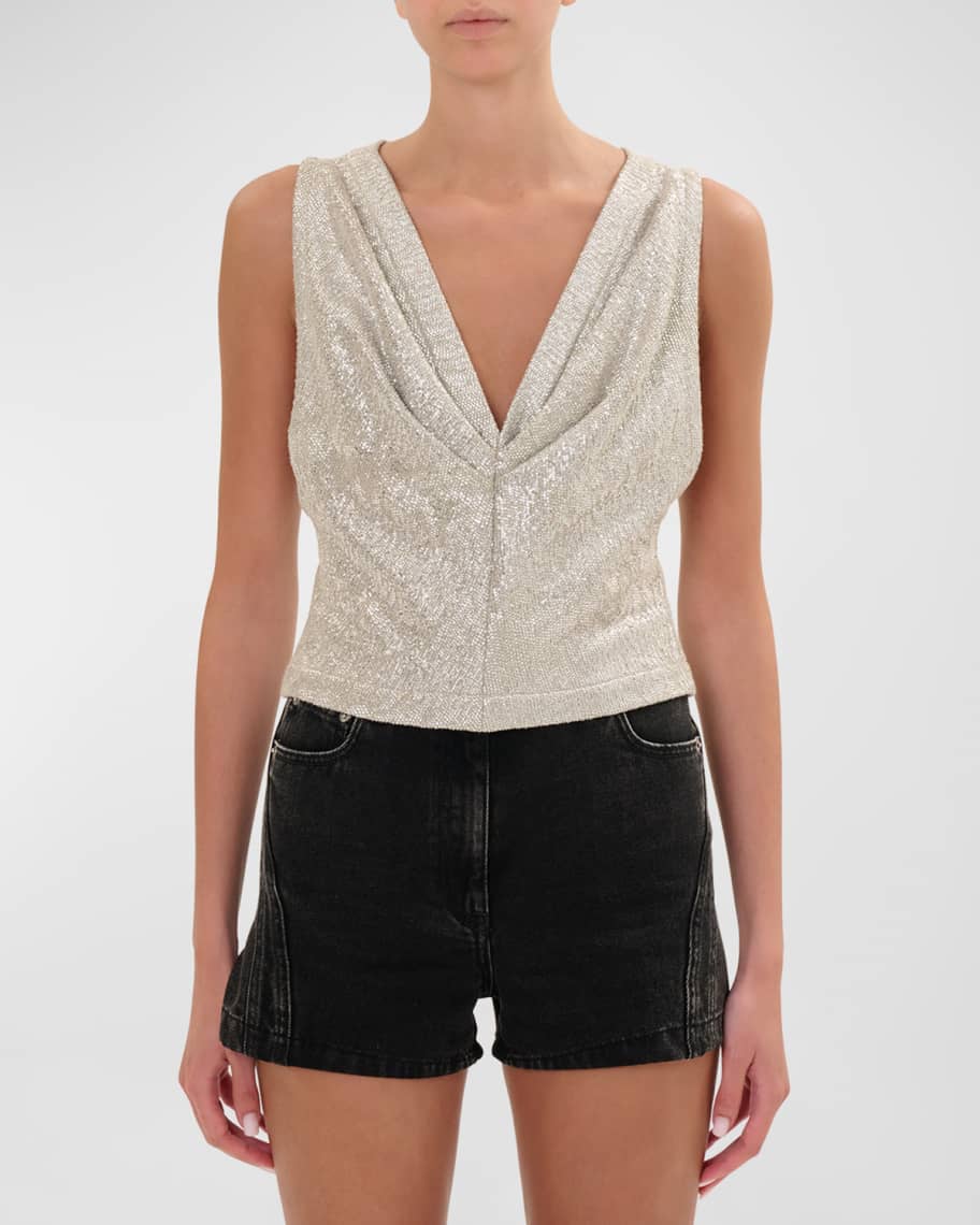 Iro Samira Draped Tank Top | Neiman Marcus