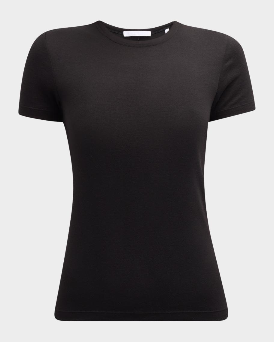 Helmut Lang Classic Short-Sleeve Rib Tee | Neiman Marcus