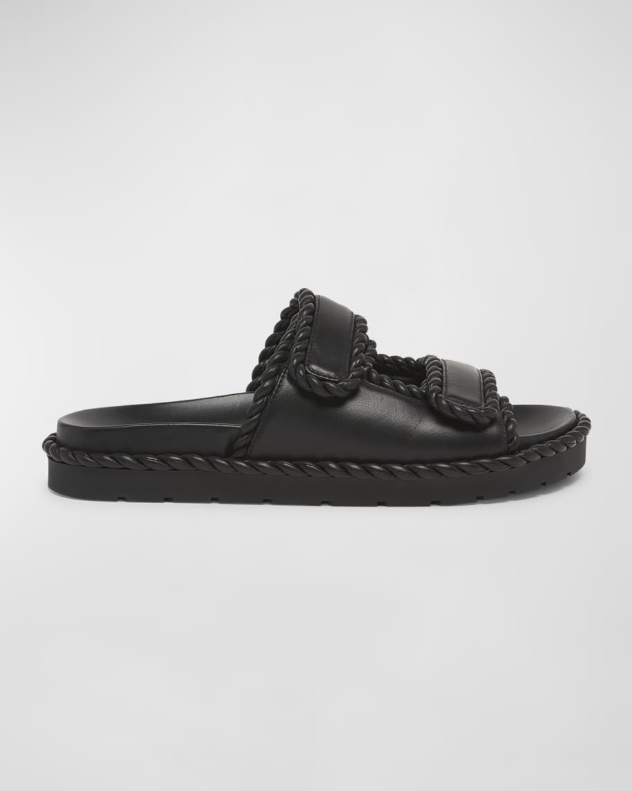VIP【送料関税込】BOTTEGAVENETA JACK LEATHER SANDALS Bottega Veneta Jack Leather Braid Dual-Grip Sandals | Neiman