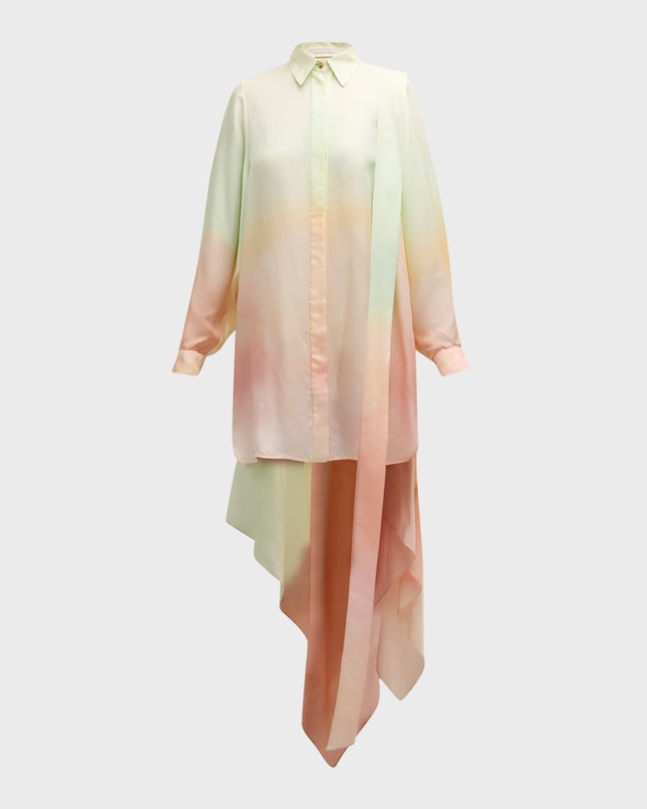 Image 1 of 6: Natura Scarf Mini Shirtdress