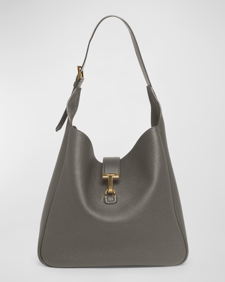 TOM FORD Monarch Medium Hobo Bag in Leather
