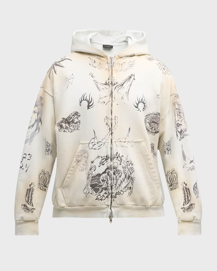 【関税＆送料込み】Balenciaga Full Zip Hoodie Balenciaga Ebay Zip-Up Hoodie Regular Fit | Saks Fifth Avenue
