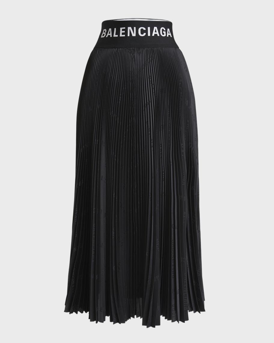新品 Balenciaga Silk バレンシアガ ひざ丈シルクフレアスカート nm_4738380_100020_m