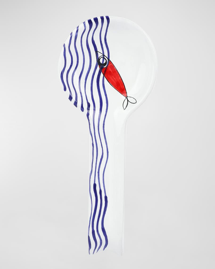 Vietri Pesce Pazzo Spoon Rest