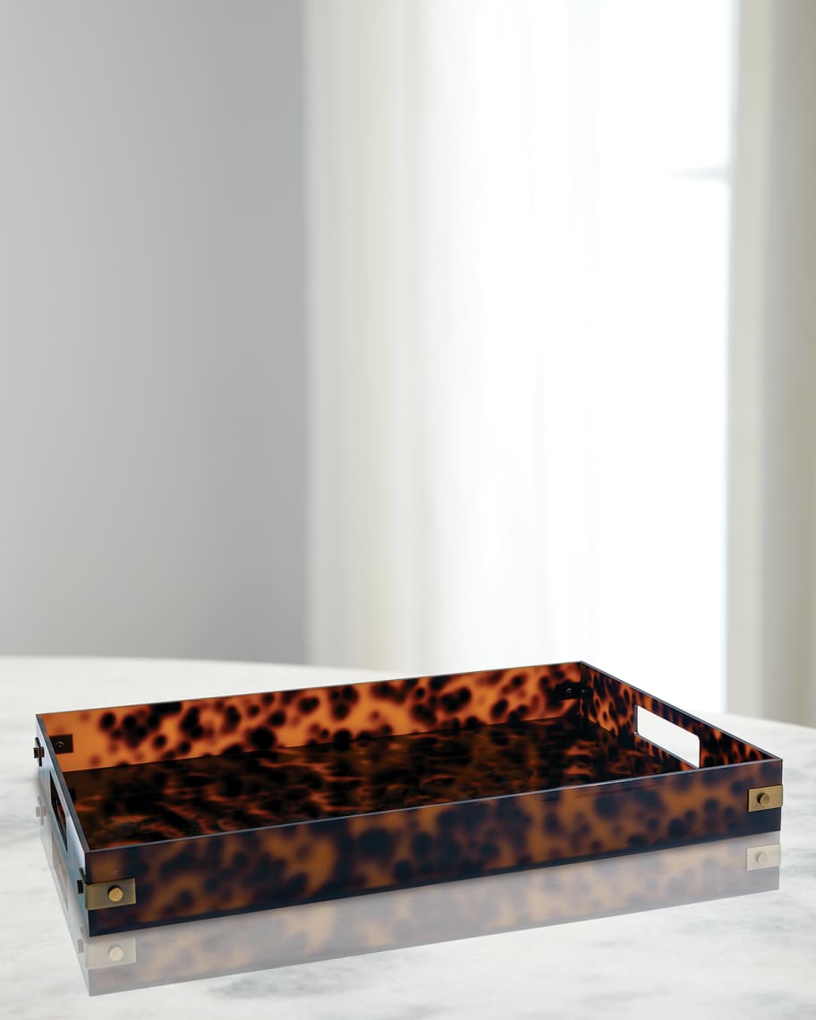 Port 68 Milan Tortoise Tray | Neiman Marcus