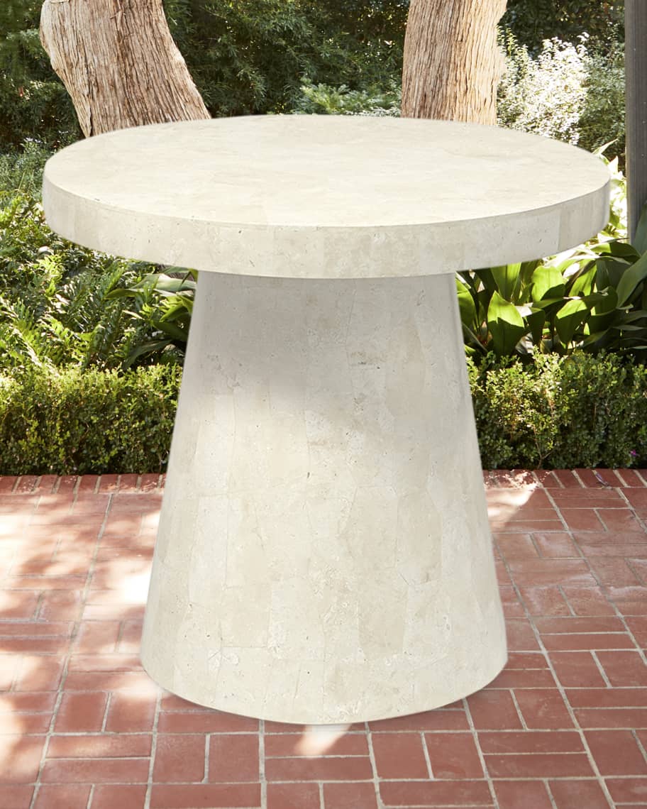 Palecek Foley Stone Outdoor Side Table Large Neiman Marcus