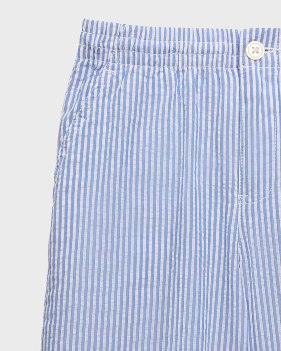 Image 3 of 3: Girl's Polo Prepster Cotton Seersucker Pants, Size 2-6X