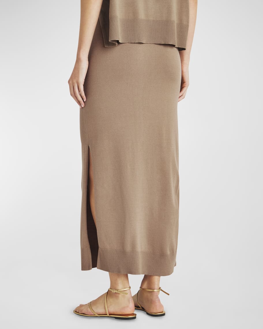 Image 3 of 5: Veronica Drawstring Midi Sweater Skirt