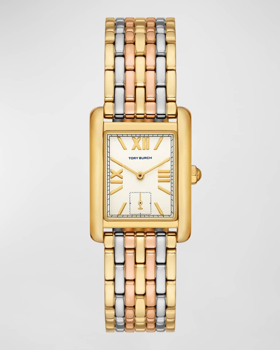 TORY BURCH トリーバーチ Gold Tone Stainless Steel ELEANOR Tory Burch The Eleanor Watch - Tri-Tone Stainless Steel