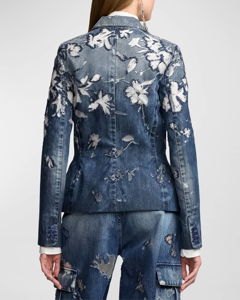 Image 3 of 5: Holt Embellished Devoré Jacket