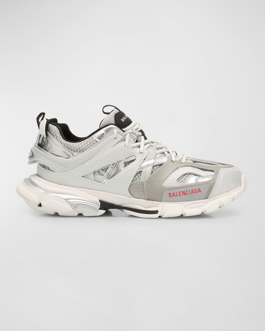 Men's Track Metallic Mesh Sneakers