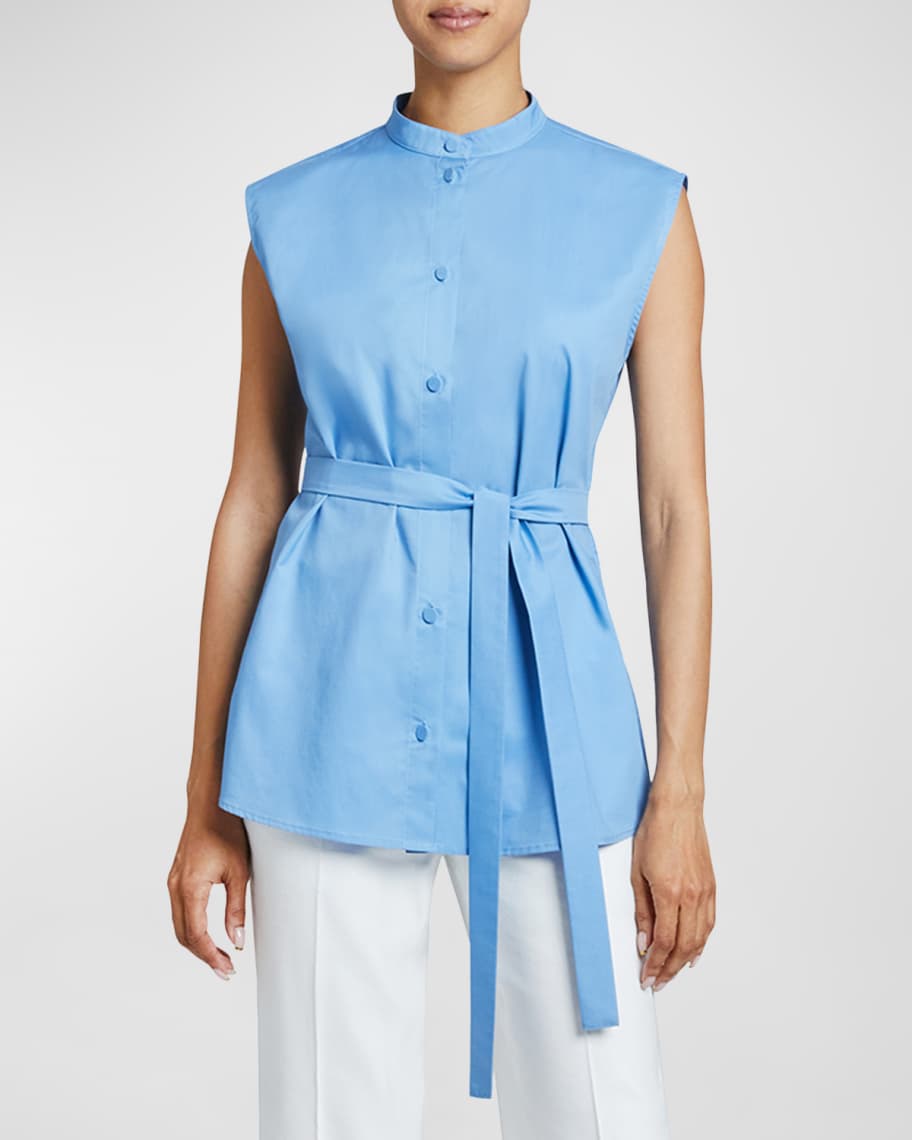 ARRO SLEEVELESS POPLIN TOP