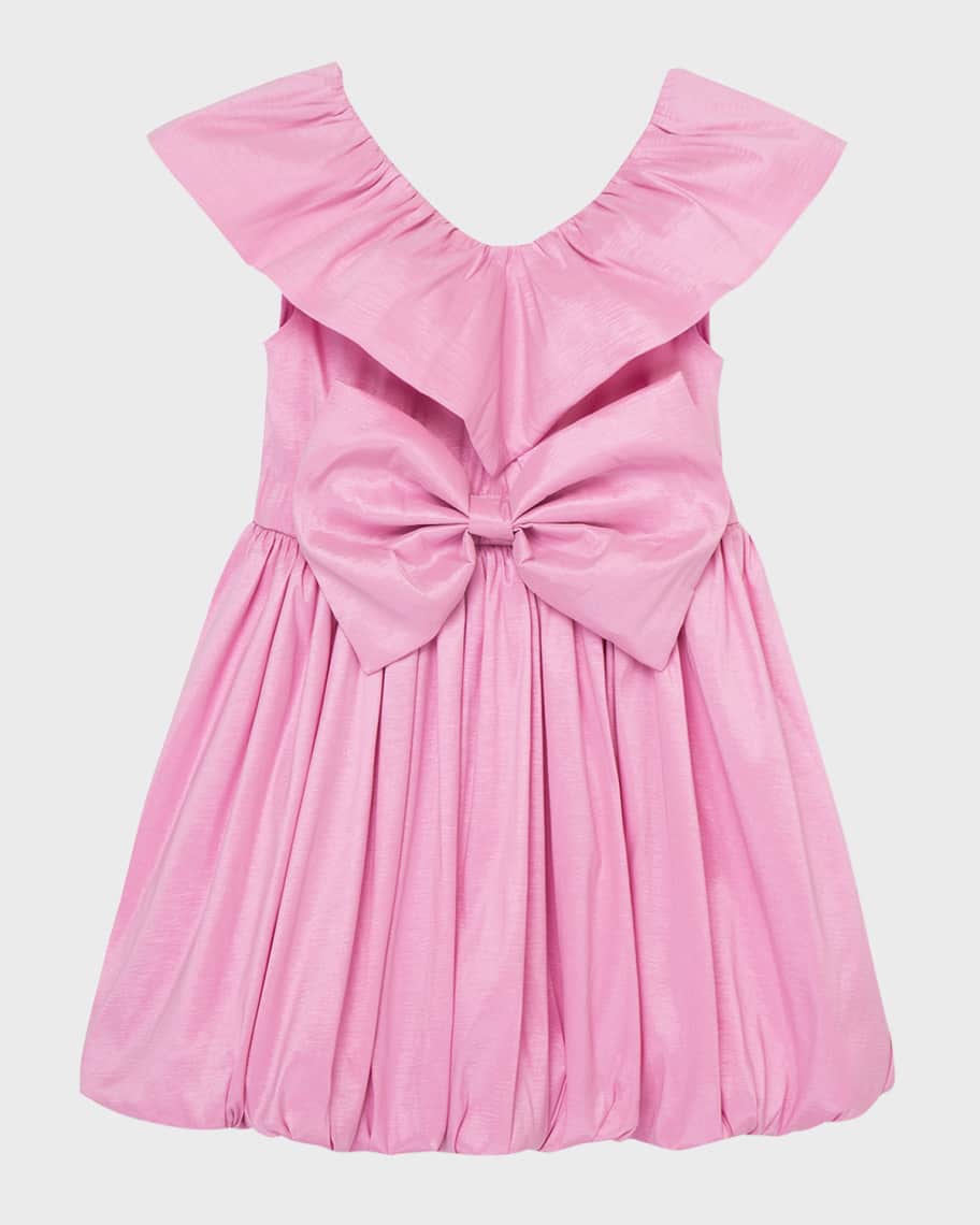 Habitual Girl's Oversized Bow A-Line Dress, Size 2-6 | Neiman Marcus
