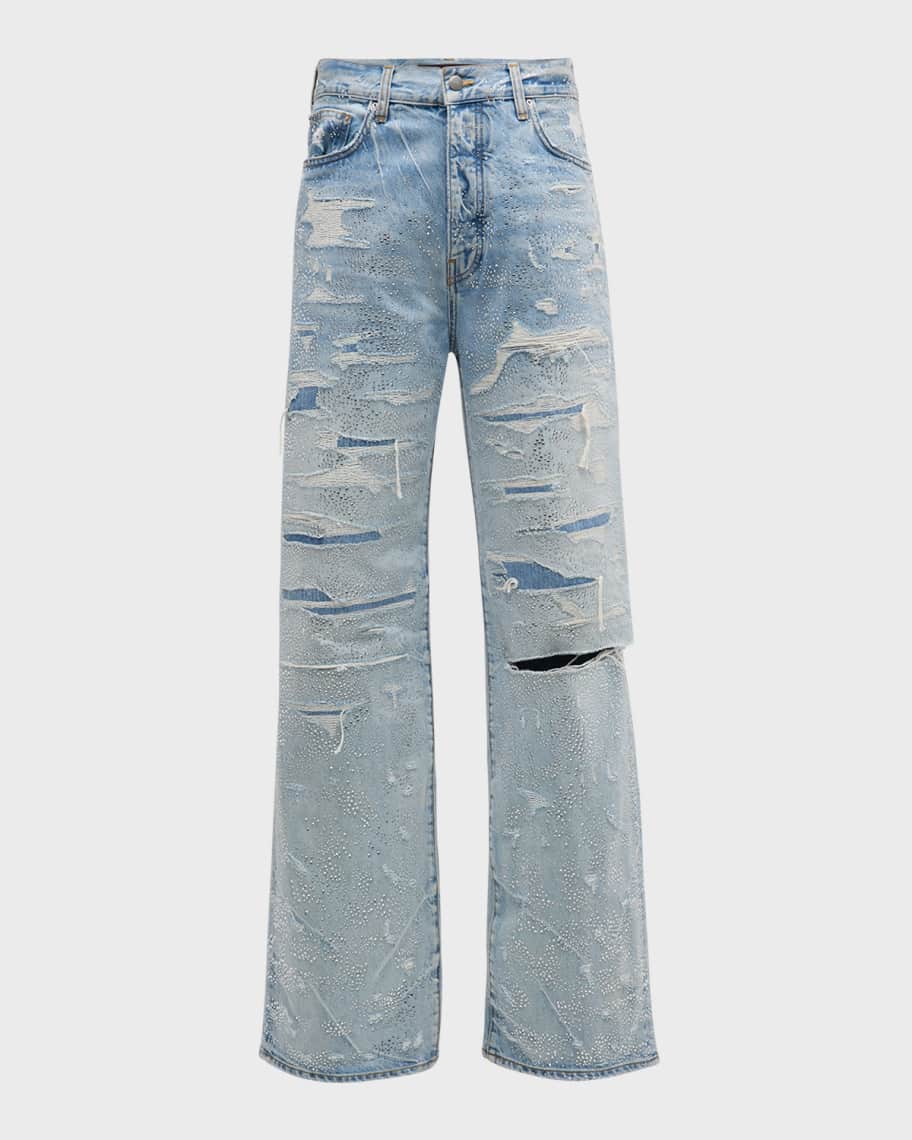 amiriジーンズ AMIRI ロゴ ジーンズ | ブルー | FARFETCH JP