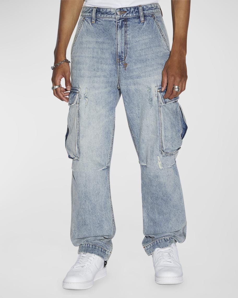 Ksubi Men's Riot Dynamo Denim Cargo Pants | Neiman Marcus