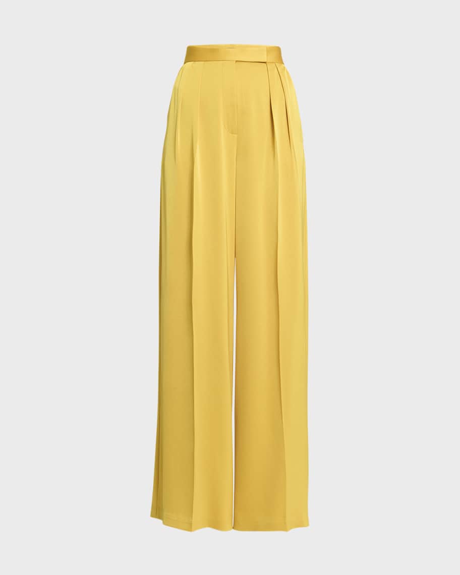 PLEATED CREPE TROUSERS