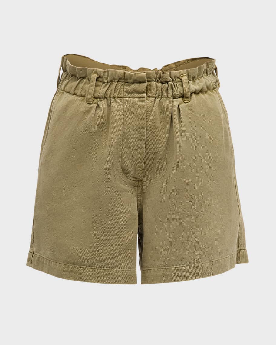 Image 2 of 6: Monte Twill Paperbag Shorts