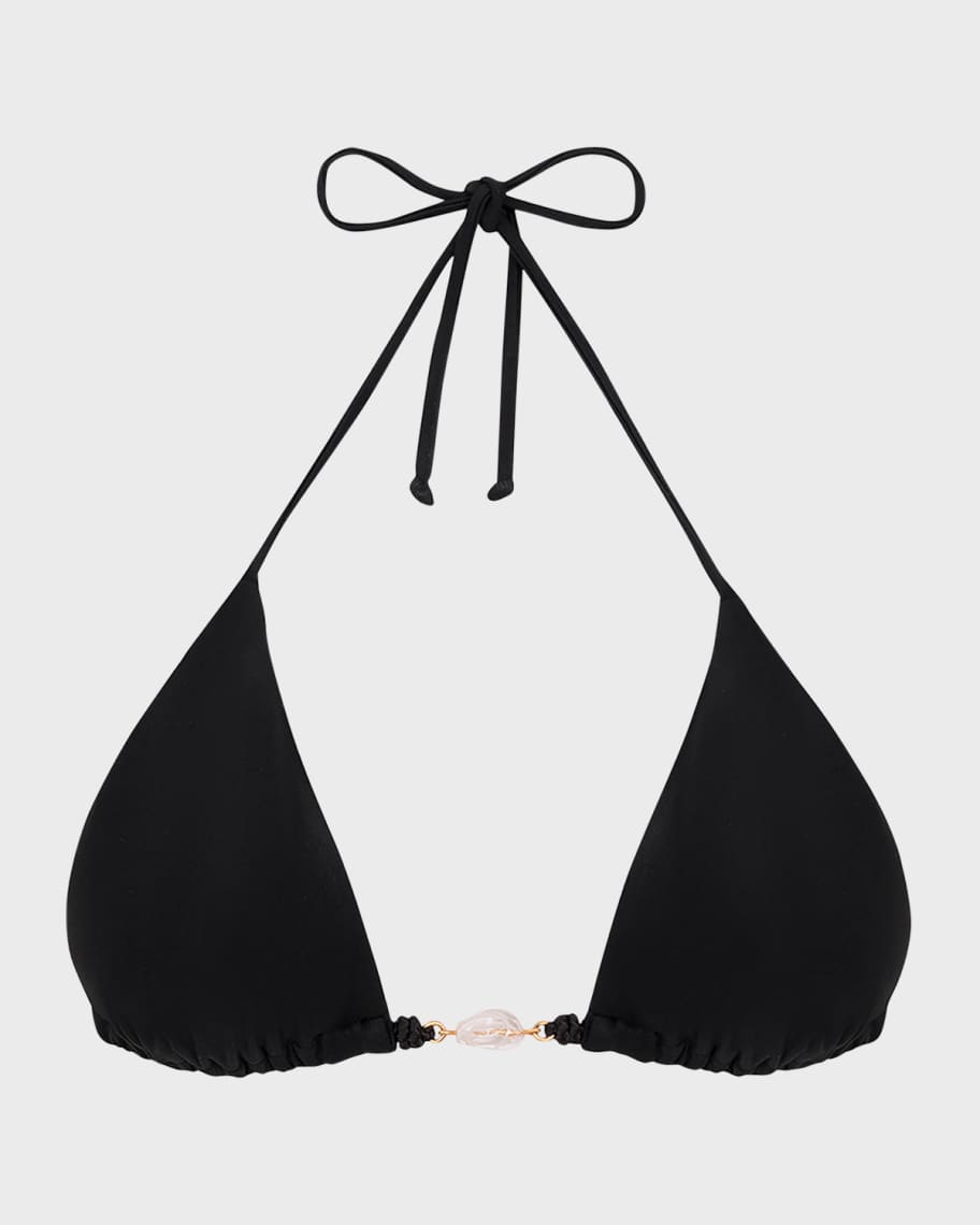 Vix Solid Ivy Triangle Bikini Top | Neiman Marcus