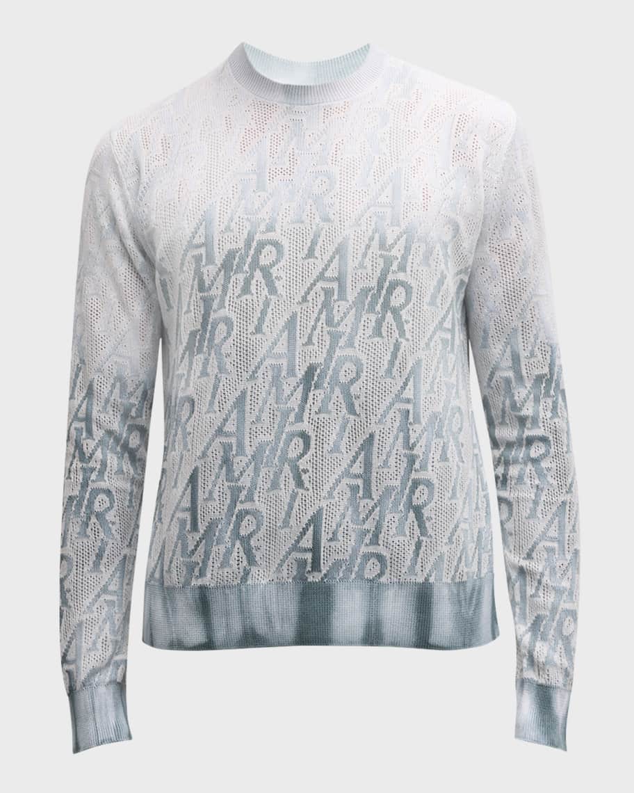 Amiri Men s Repeat Logo Tie Dye Sweater Neiman Marcus