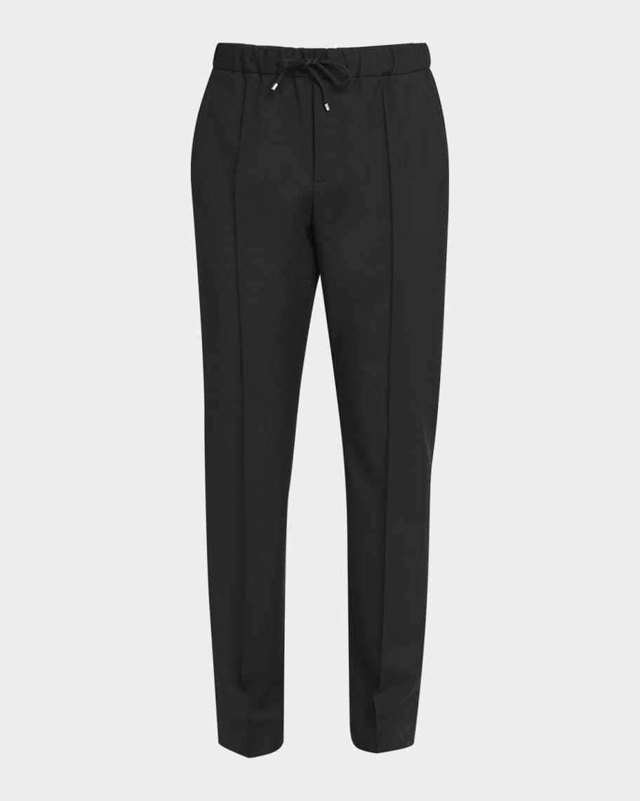 パンツ VALENTINO PANTS (6B0RB6F098S TB1) Valentino Garavani Men's Pintuck Elastic-Waist Pants