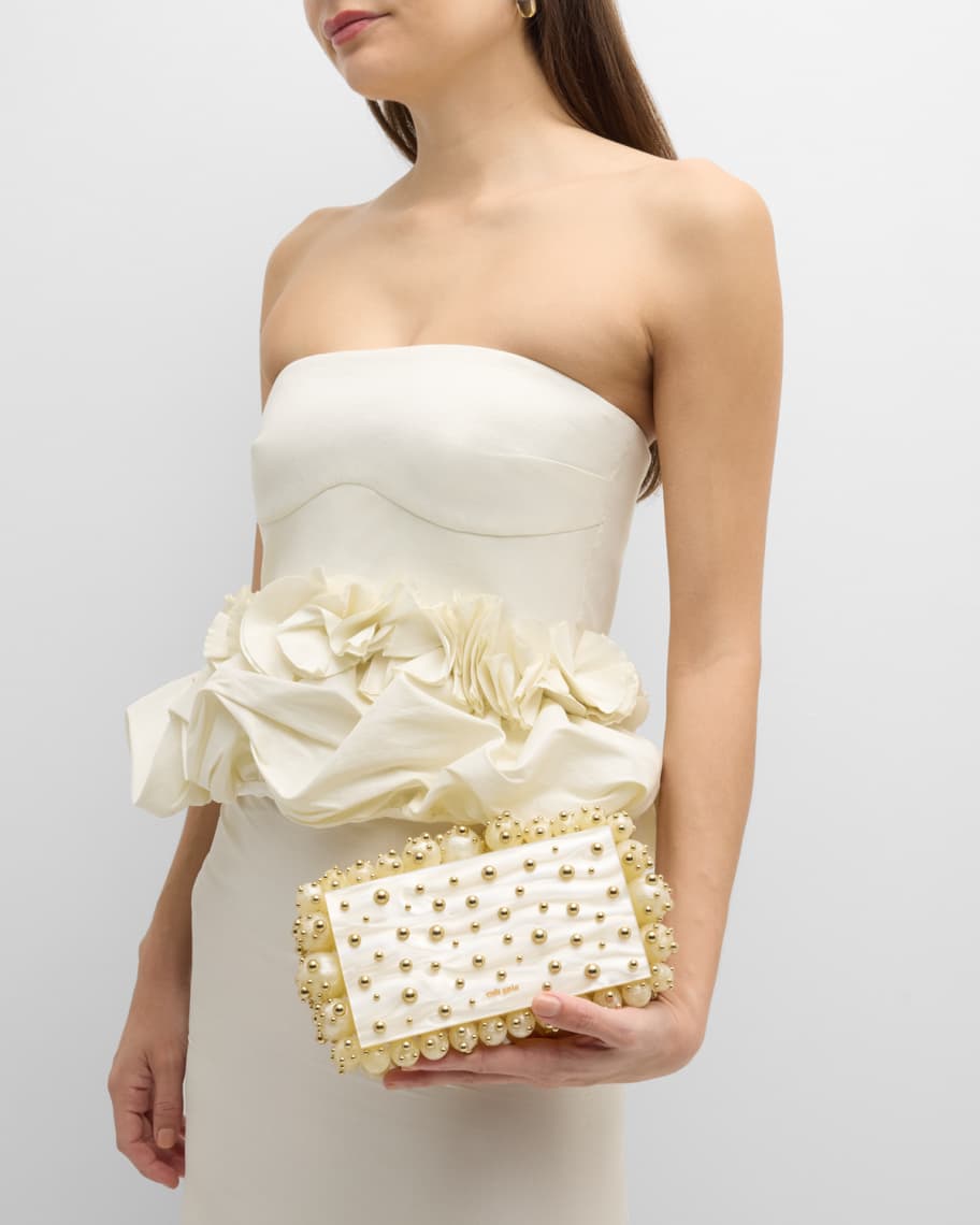 Image 2 of 6: Eos Beaded Clutch Bag