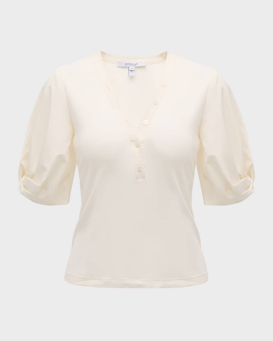 Image 2 of 6: Fallon Mixed Media Tee