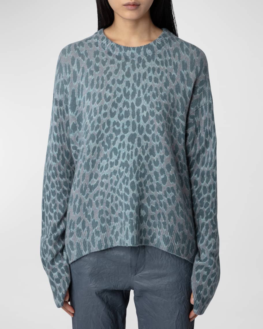 Zadig and voltaire leopard sweater hot sale