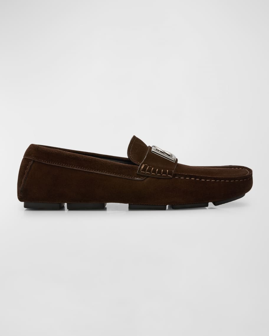 Dolce&Gabbana Men's DG Leather Driving Shoes