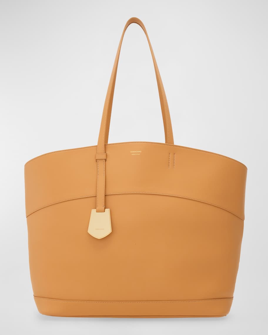Image 1 of 5: Charm Large Leather Tote Bag