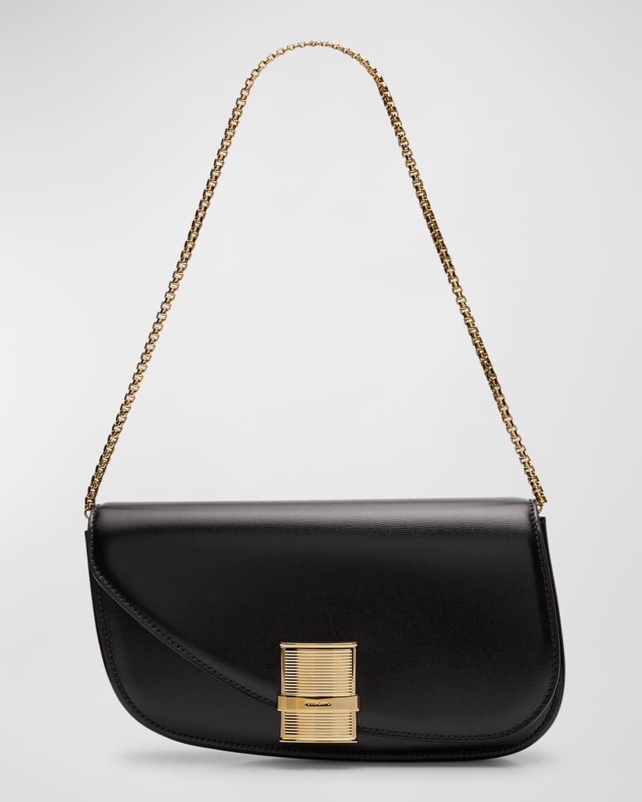 【送料&関税込】Ferragamo Shoulder Bag flame Ferragamo Fiamma Calf Leather Shoulder Bag | Neiman Marcus