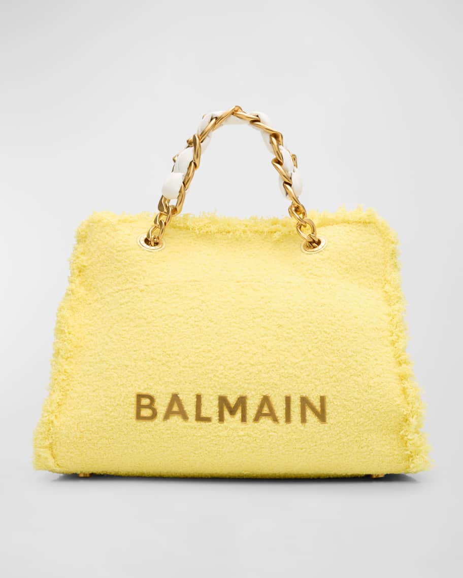 Balmain 1945 Soft Cabas Tote Bag in Tweed