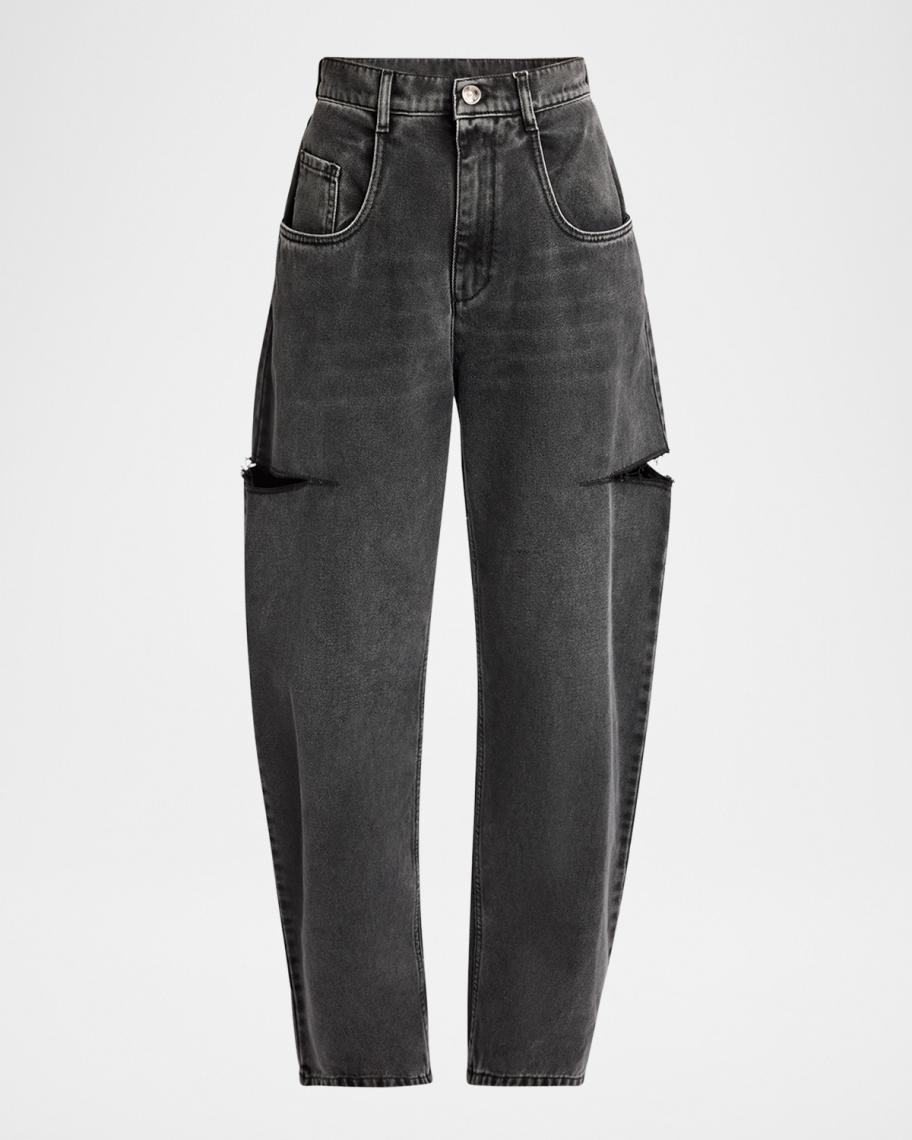 Maison Margiela Slit Denim Pants | Neiman Marcus