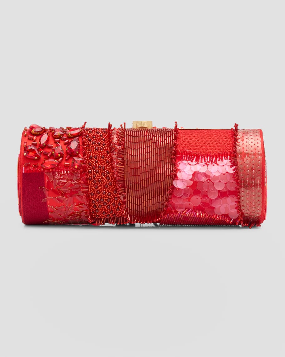 Image 1 of 6: Piper Embellished Clutch Bag