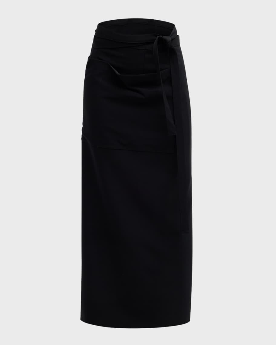 素敵な THE ROW Millie Large Pocket Maxi Wrap Skirt | Neiman Marcus スカート