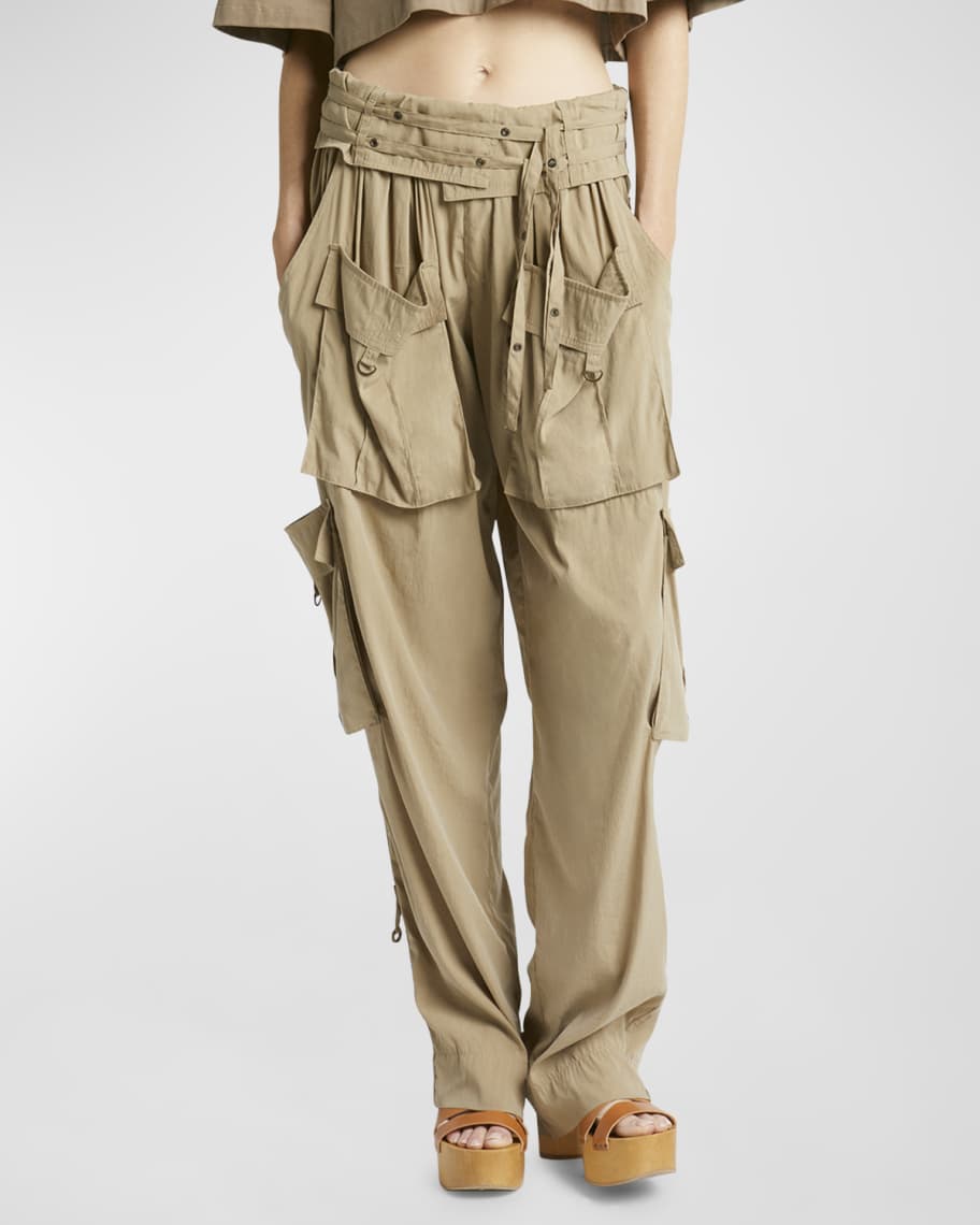 【送料&関税込】Isabel Marant Cargo Pants With Pockets And B Isabel Marant Cargo Pants With Pockets And Buckles | italist