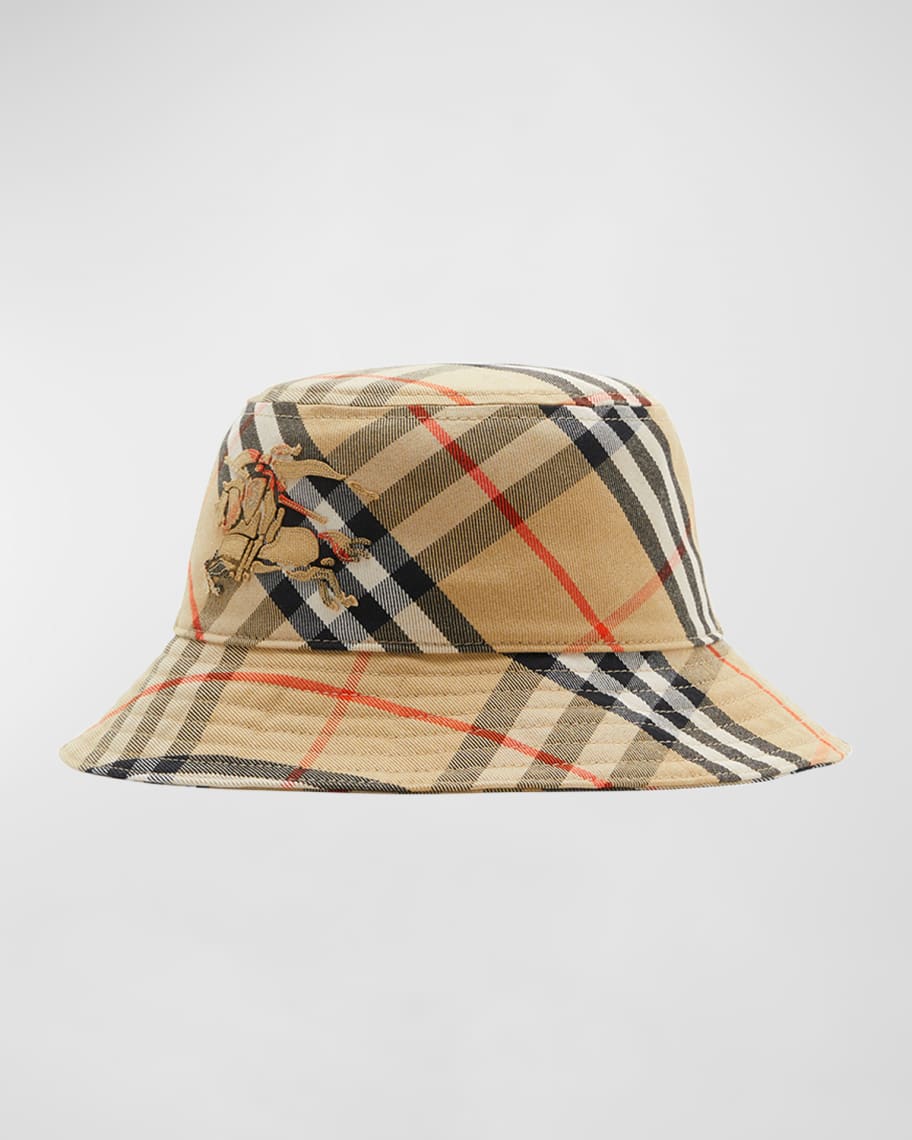 Burberry EKD Check Bucket Hat | Neiman Marcus