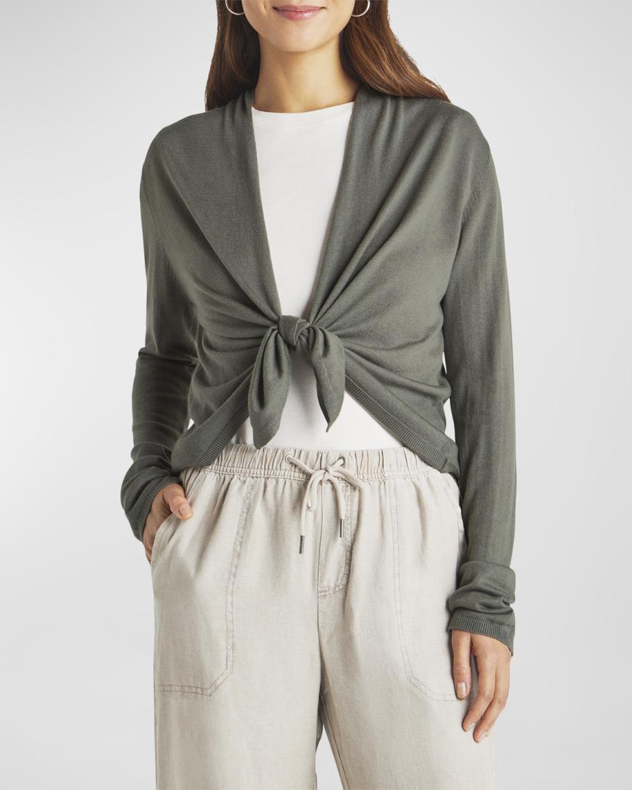 Splendid Sami Open Tie-Front Cardigan | Neiman Marcus