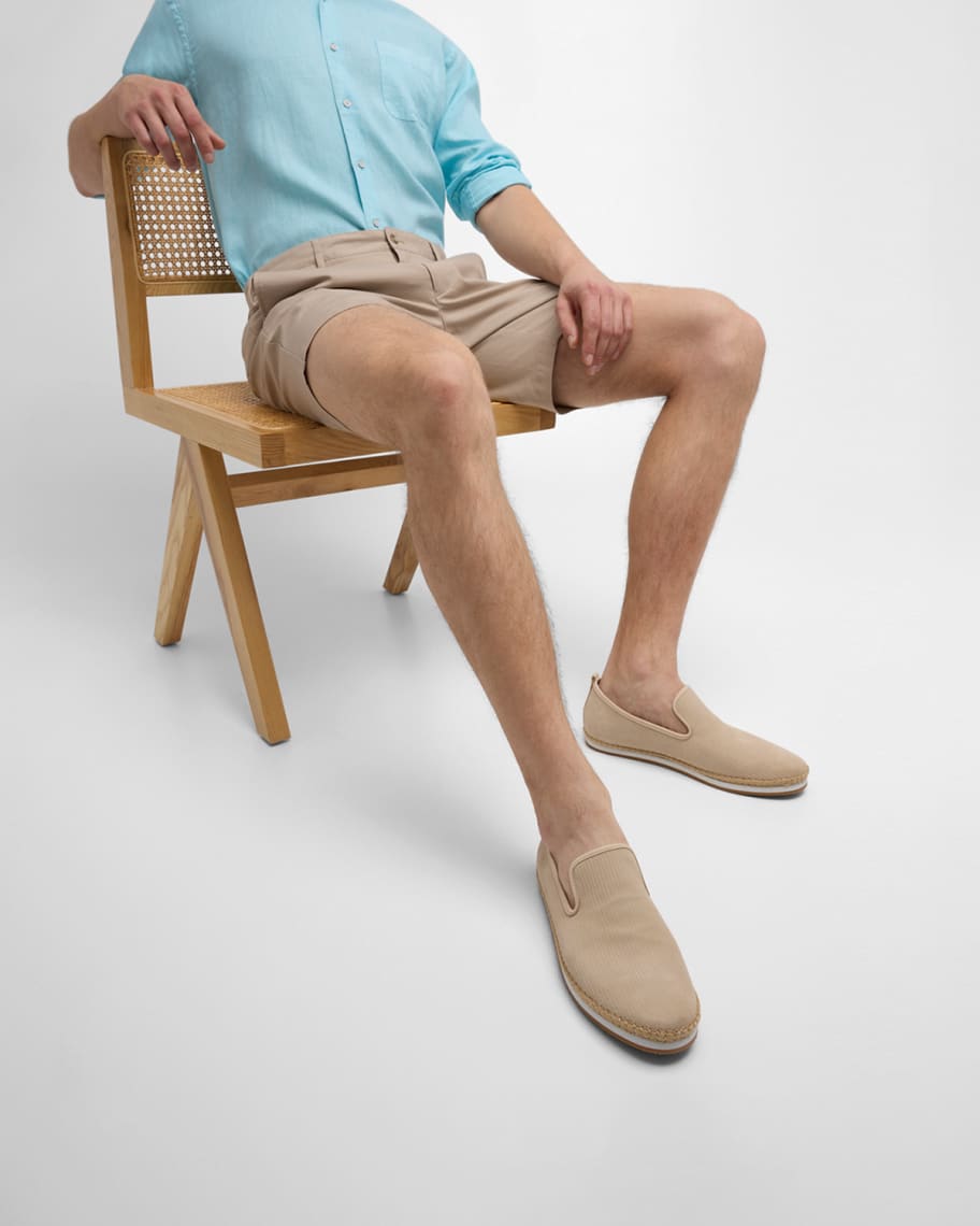 Image 2 of 6: Men's Suede Espadrille Loafers