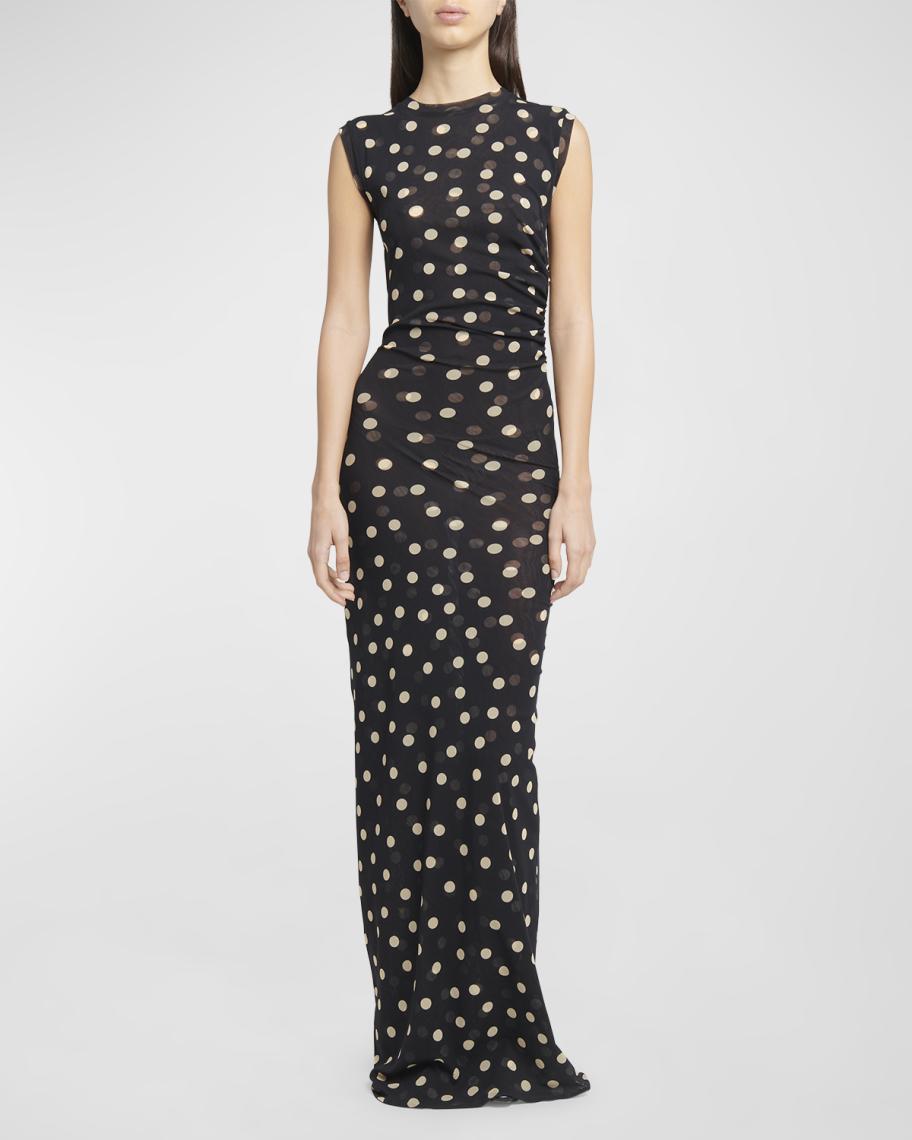 Women's 2 Piece Polka Dot Skirt Set | Summer Smocked Top & Long Skirt Outfit
