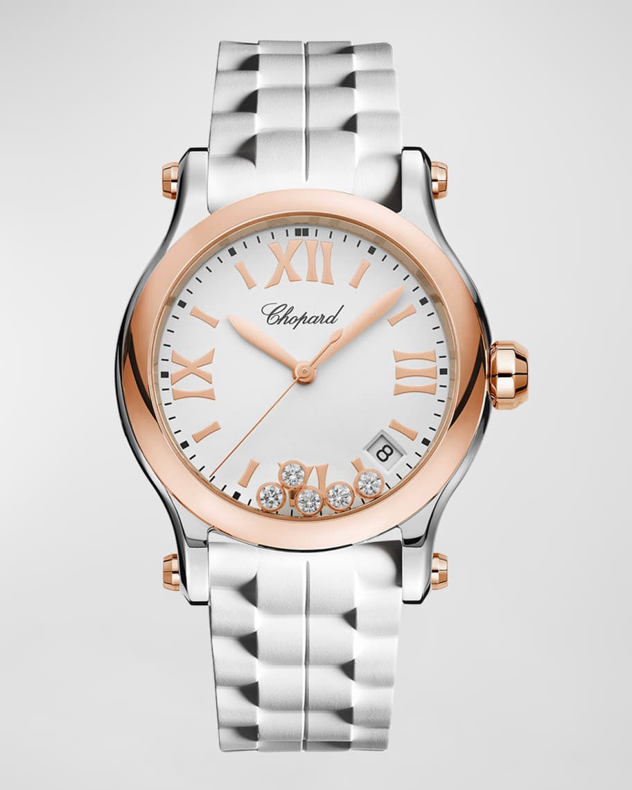とらじろう Luxury Women watch Happy Sport Rose de Caroline | Chopard® 274891-5025