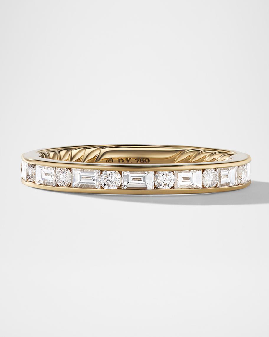 David Yurman DY Eden Partway Alternating Diamond Band Ring in 18K Gold ...