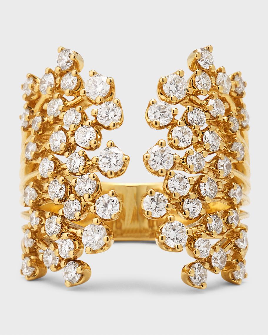Graziela Gems 18K Yellow Gold Diamond Acai Statement Ring | Neiman Marcus
