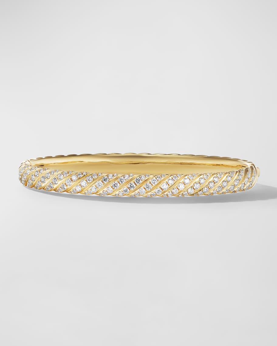 David Yurman Sculpted Cable Bracelet in 18K Gold, 6mm