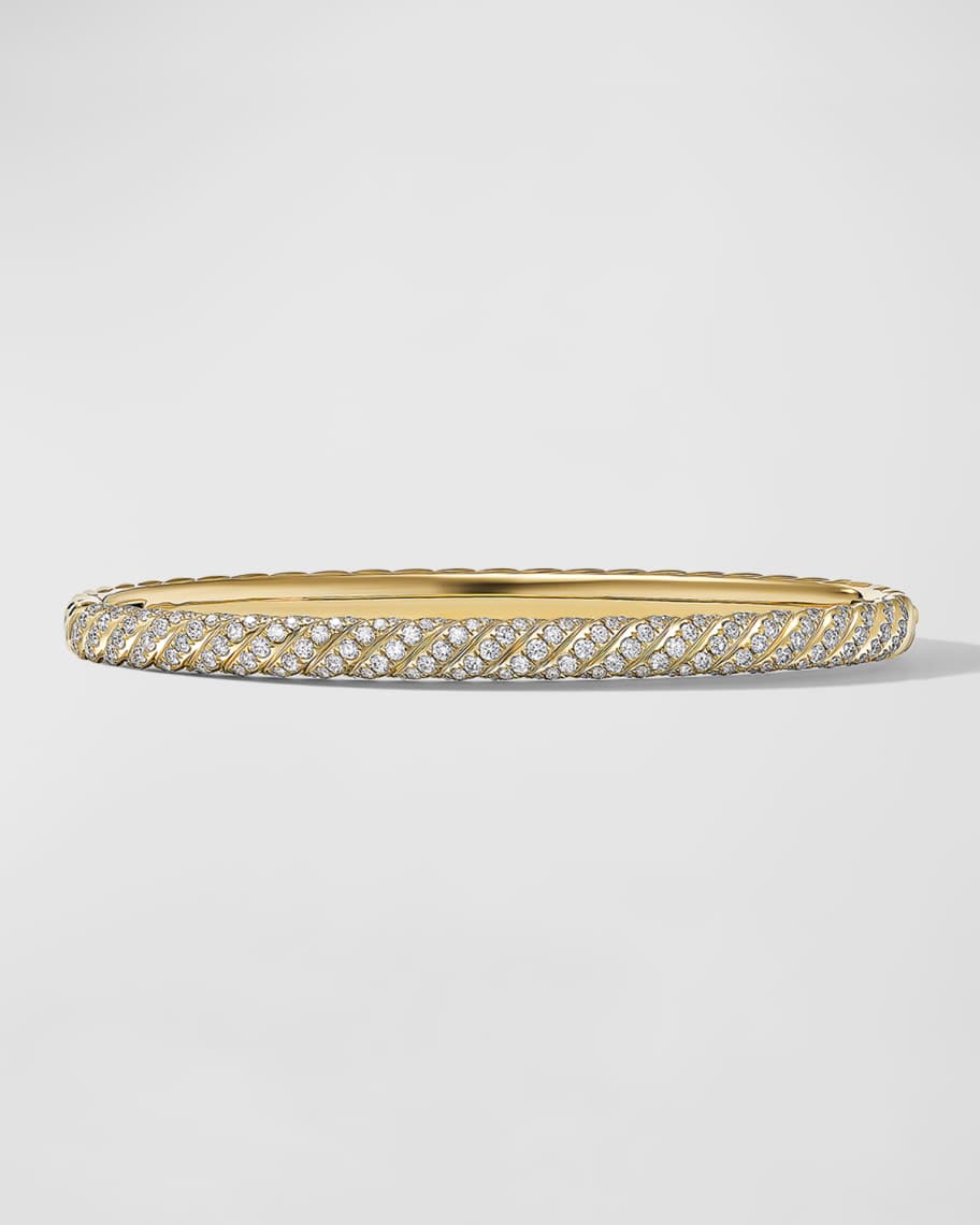 David Yurman Sculpted Cable Bracelet in 18K Gold, 4.5mm