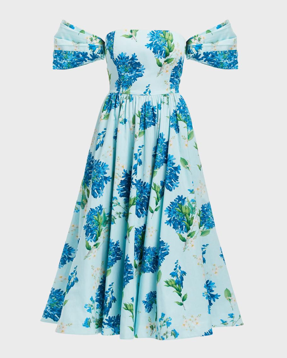 Mestiza New York Odette Floral-Print Convertible Midi Dress | Neiman Marcus