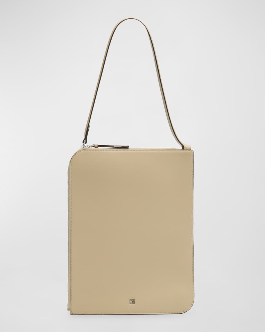Toteme Zip Slim Leather Tote Bag | Neiman Marcus