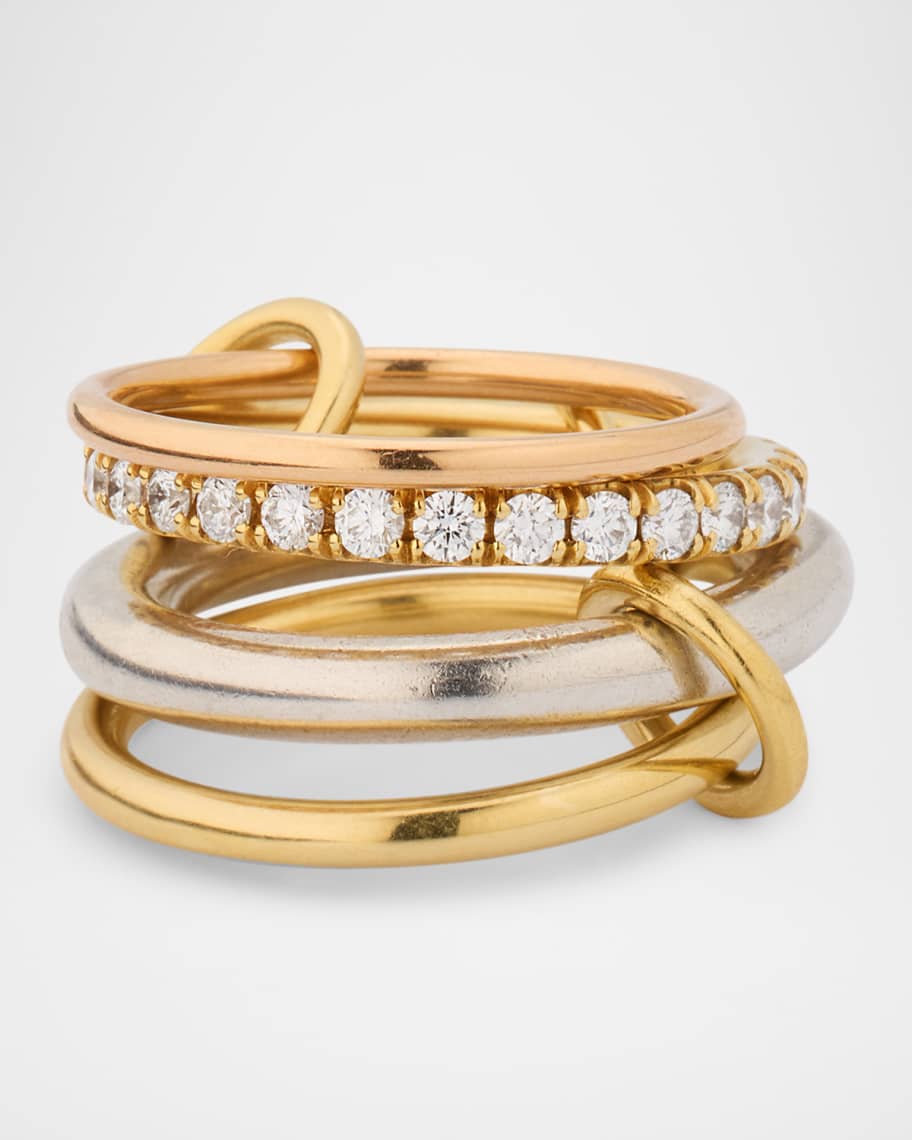Spinelli Kilcollin Janssen MX 4-Linked Ring with Diamonds | Neiman
